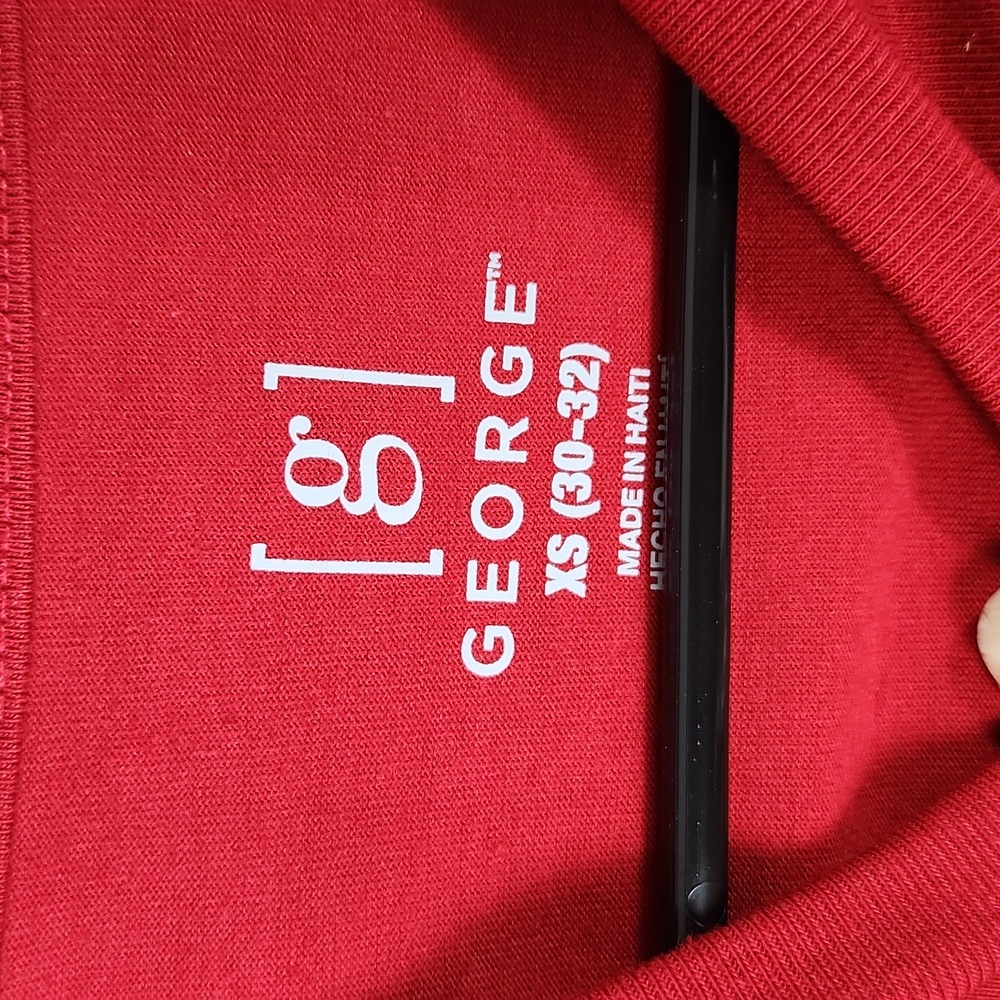 George, Red Tee, short sleeves, crew neck, Size XS - Picture 5 of 5